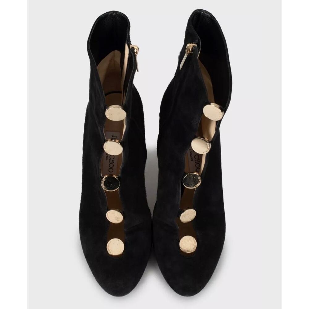 Jimmy Choo Loretta Black Suede Ankle Boots - Sz 39 - Picture 2 of 5